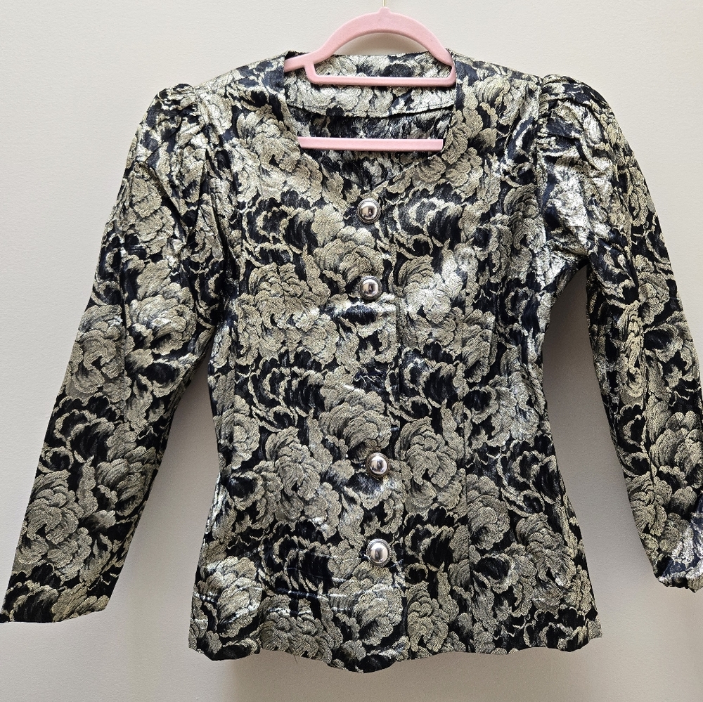 Vintage Gold And Black Jacket